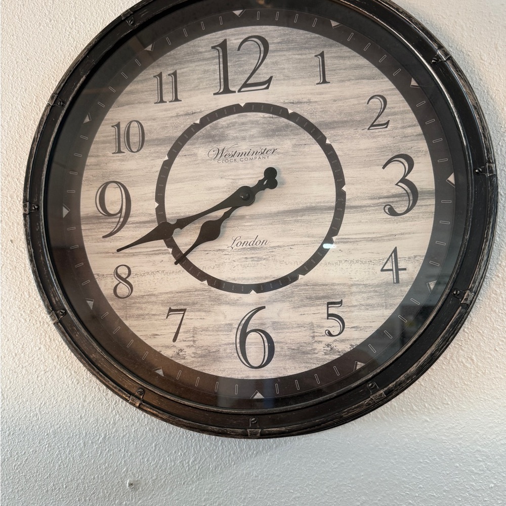 Black and Gray Wall Clock